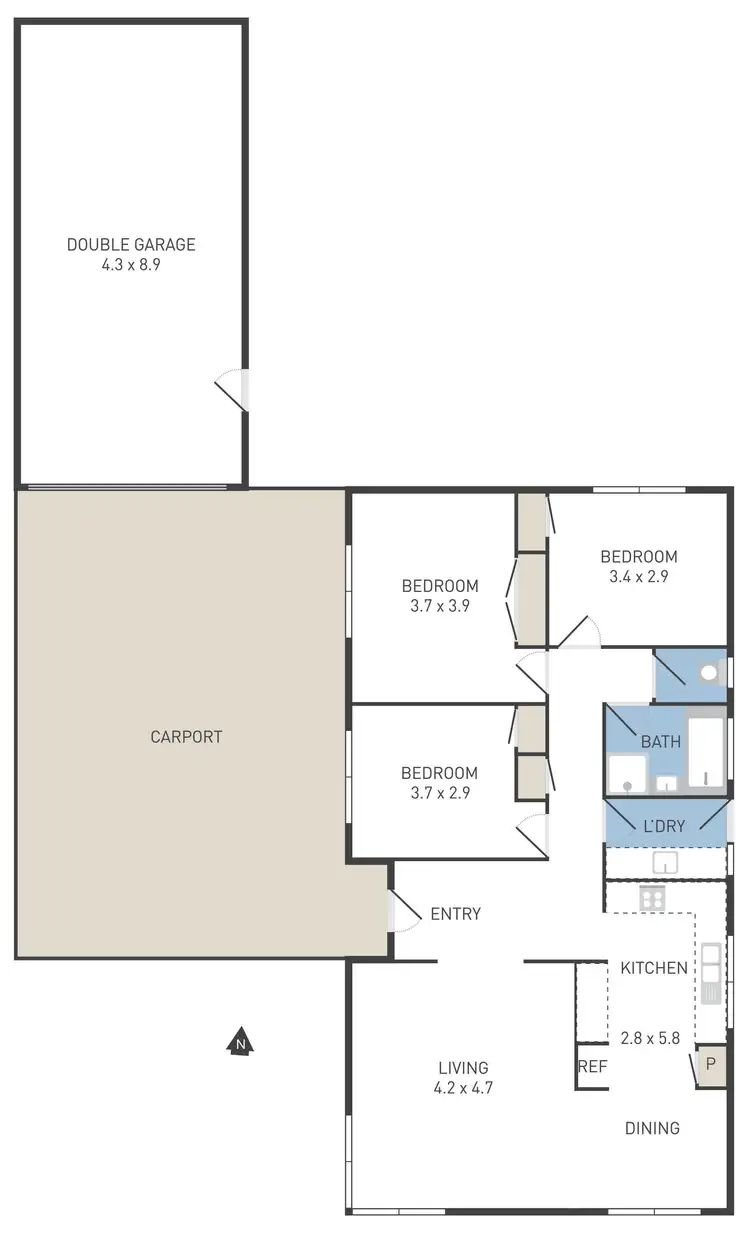 Floorplan of Homely house listing, 13 Charinga Drive, Werribee VIC 3030