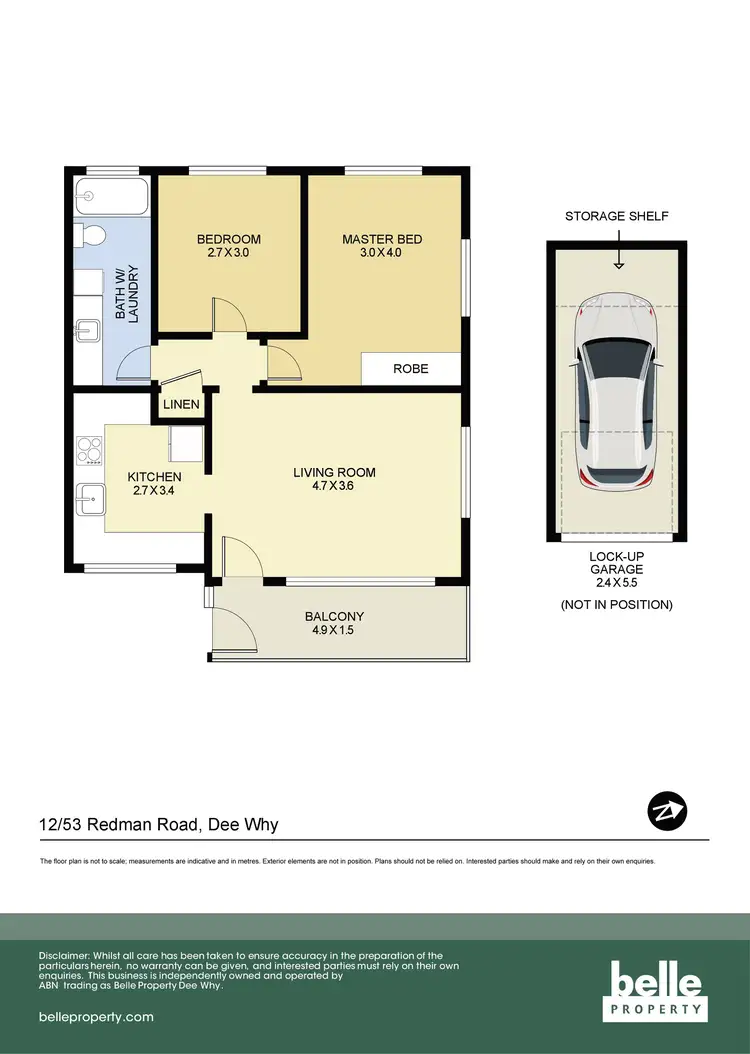 Floorplan of Homely apartment listing, 12/53 Redman Road, Dee Why NSW 2099