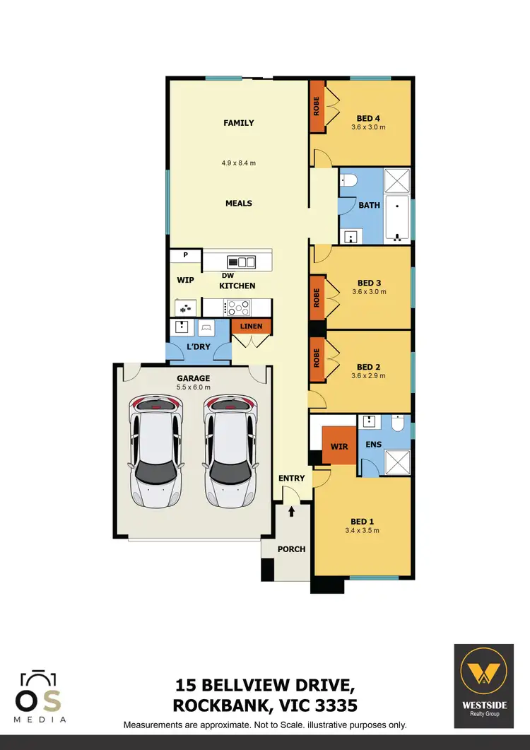 Floorplan of Homely house listing, 15 Bellview Drive, Rockbank VIC 3335
