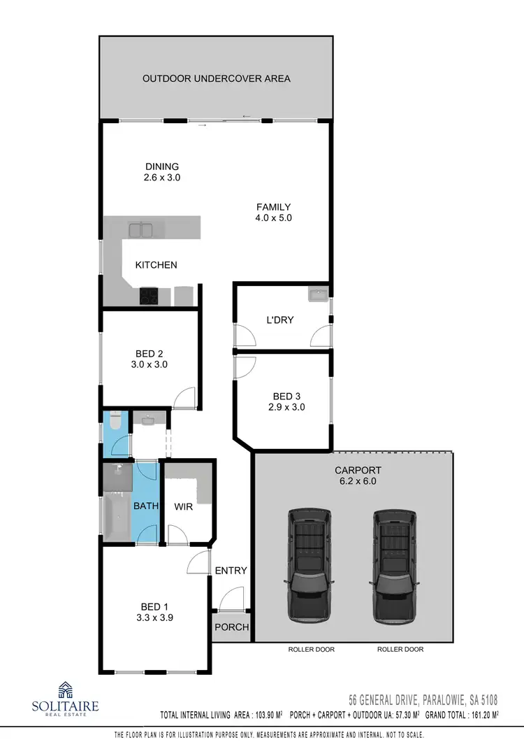 Floorplan of Homely house listing, 56 General Drive, Paralowie SA 5108