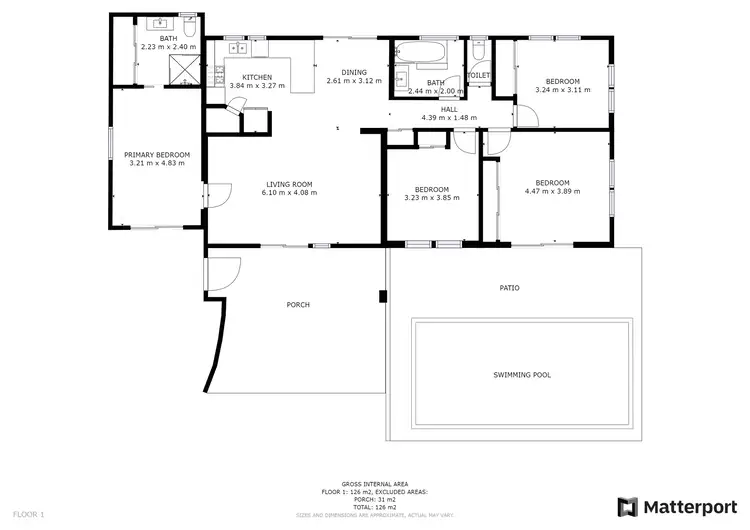 Floorplan of Homely house listing, 5 Jacaranda Street, Holloways Beach QLD 4878