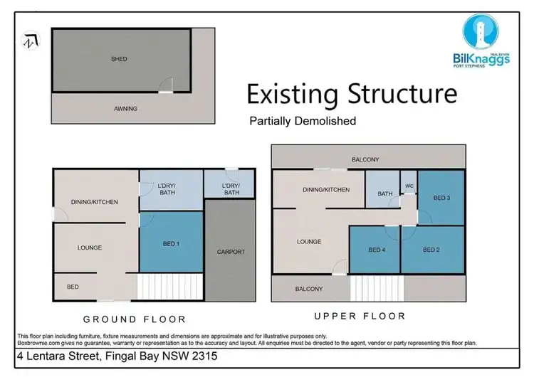 Floorplan of Homely land listing, 4 Lentara Street, Fingal Bay NSW 2315