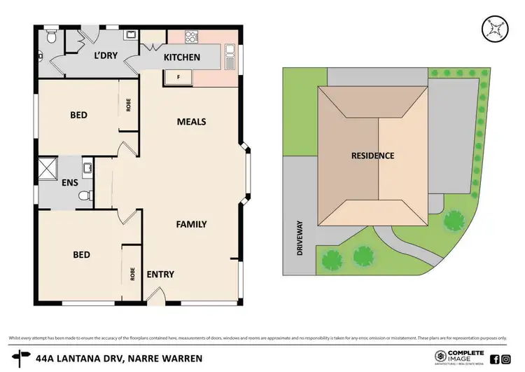 Floorplan of Homely house listing, 44A Lantana Drive, Narre Warren VIC 3805