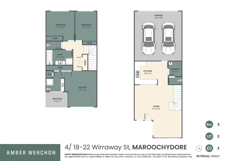 Floorplan of Homely townhouse listing, 4/18-20 Wirraway Street, Maroochydore QLD 4558