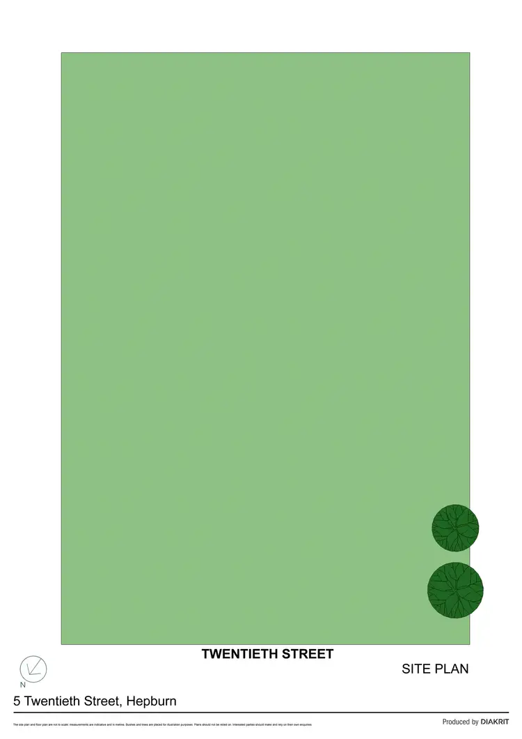 Floorplan of Homely land listing, 5 Twentieth Street, Hepburn VIC 3461