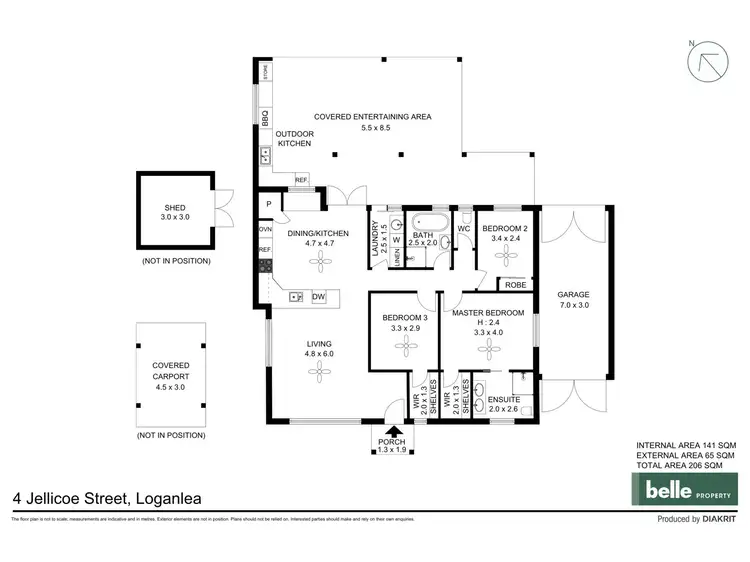 Floorplan of Homely house listing, 4 Jellicoe Street, Loganlea QLD 4131