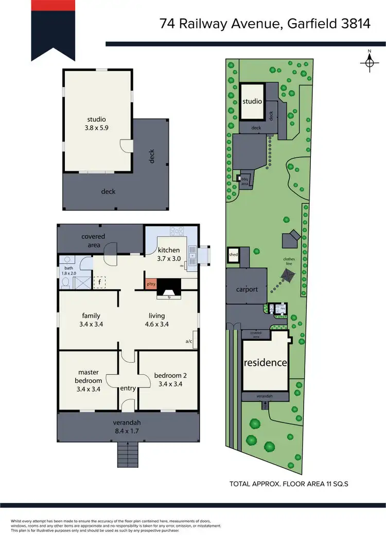 Floorplan of Homely house listing, 74 Railway Avenue, Garfield VIC 3814