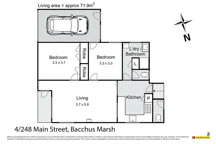 Floorplan of Homely house listing, 4/248 Main Street, Bacchus Marsh VIC 3340
