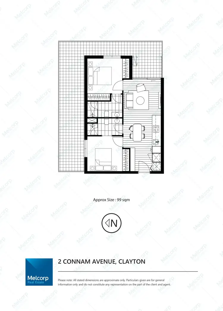Floorplan of Homely apartment listing, 3709/2 Connam Avenue, Clayton VIC 3168