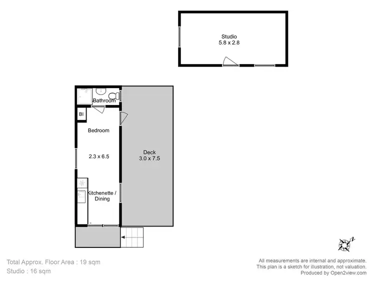 Floorplan of Homely studio listing, 760 Primrose Sands Road, Primrose Sands TAS 7173