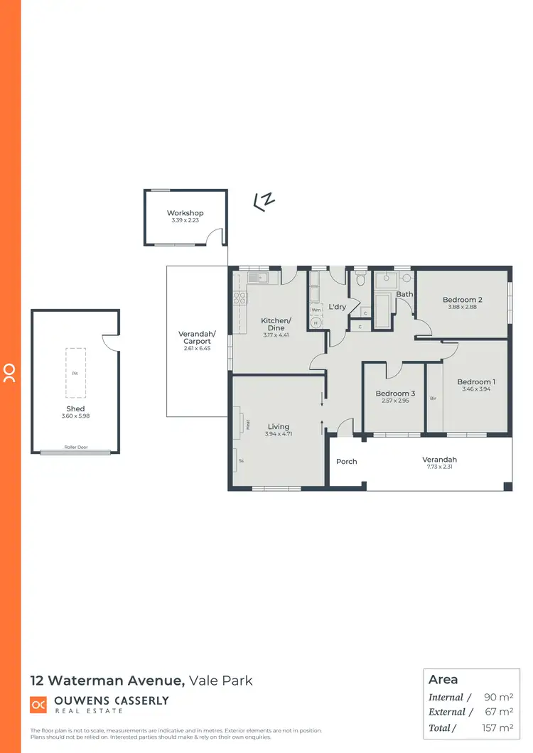 Floorplan of Homely house listing, 12 Waterman Avenue, Vale Park SA 5081