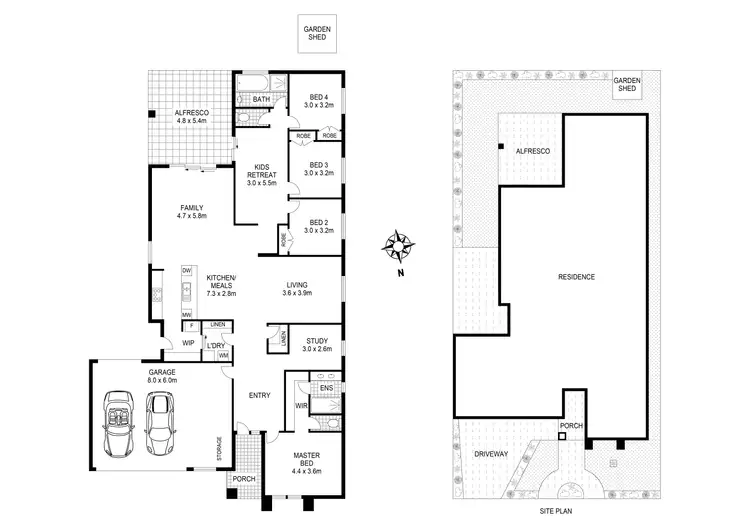 Floorplan of Homely house listing, 7 Easey Road, Beveridge VIC 3753