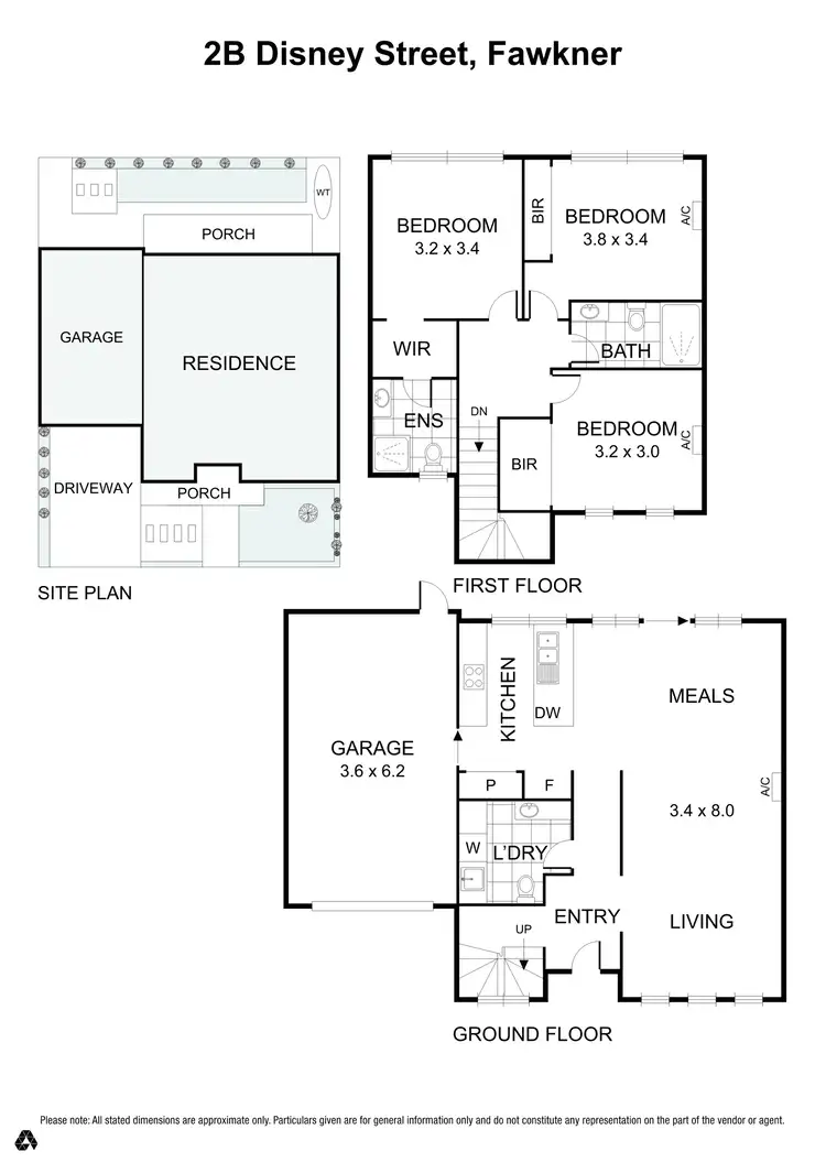 Floorplan of Homely townhouse listing, 2b Disney Street, Fawkner VIC 3060