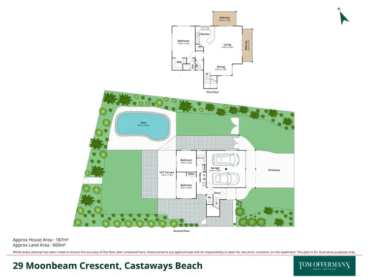 Floorplan of Homely house listing, 29 Moonbeam Crescent, Castaways Beach QLD 4567