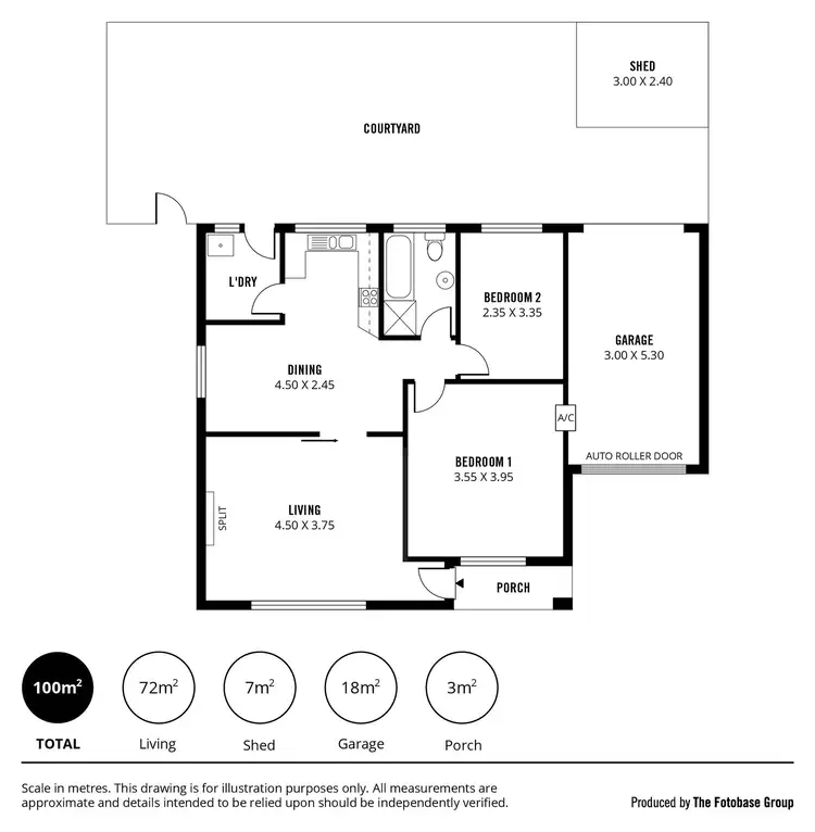 Floorplan of Homely unit listing, 1/173 Hanson Road, Athol Park SA 5012