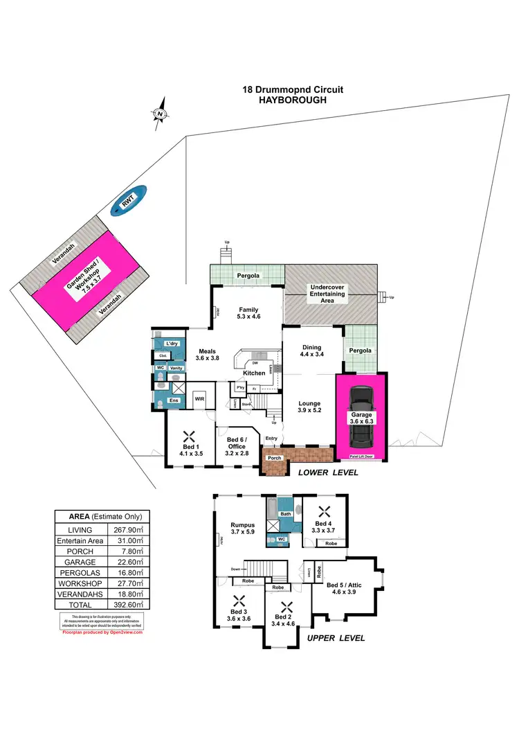 Floorplan of Homely house listing, 18 Drummond Circuit, Hayborough SA 5211