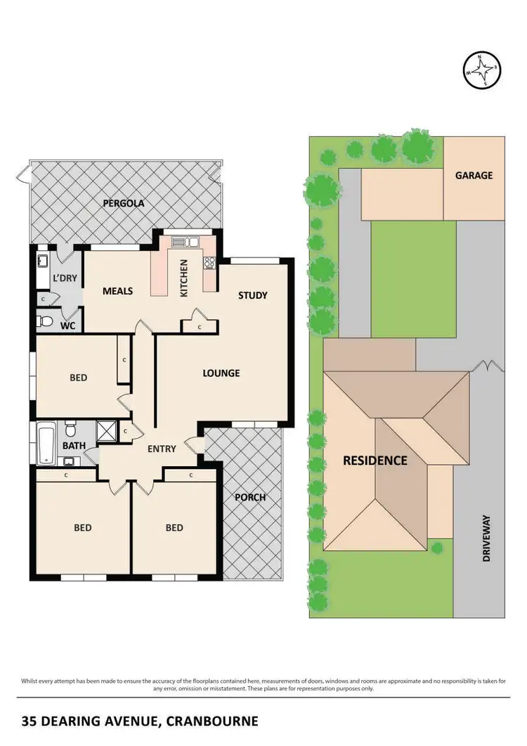 Floorplan of Homely house listing, 35 Dearing Avenue, Cranbourne VIC 3977