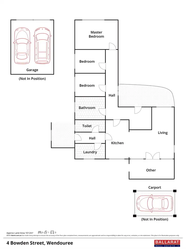 Floorplan of Homely house listing, 4 Bowden Street, Wendouree VIC 3355