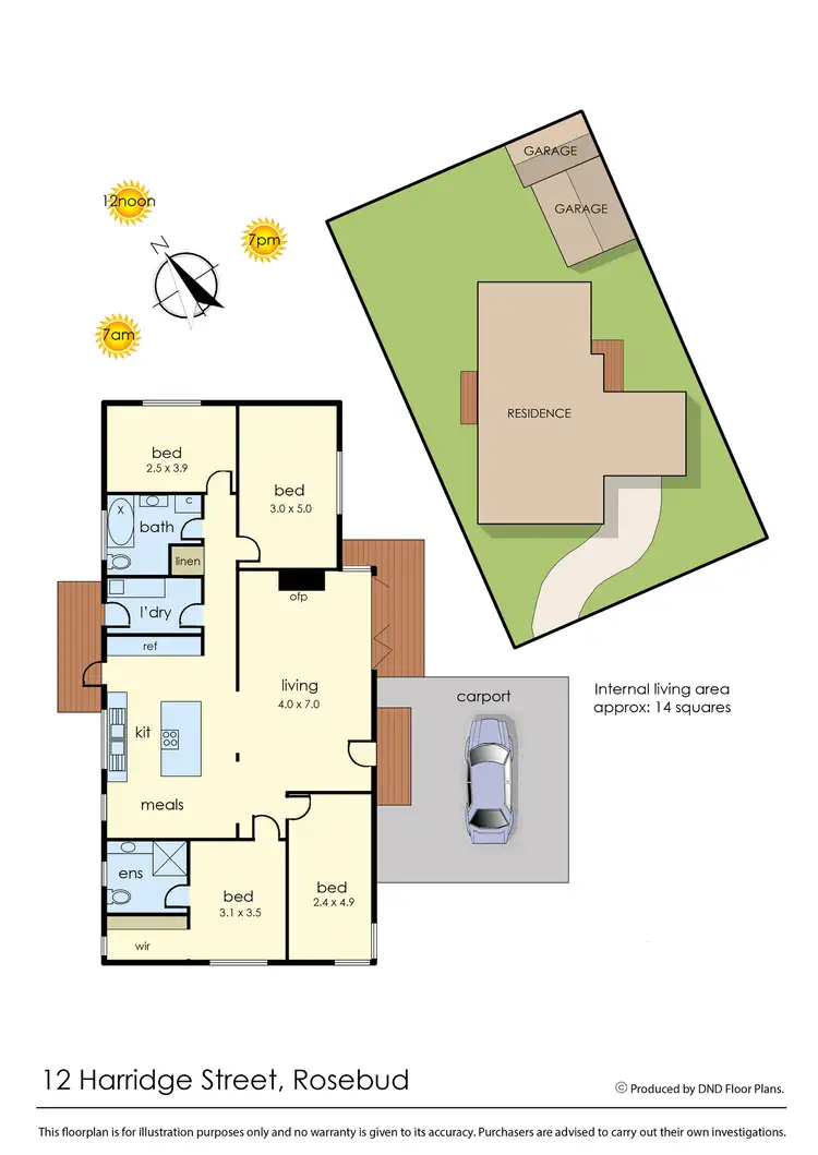 Floorplan of Homely house listing, 12 Harridge Street, Rosebud VIC 3939