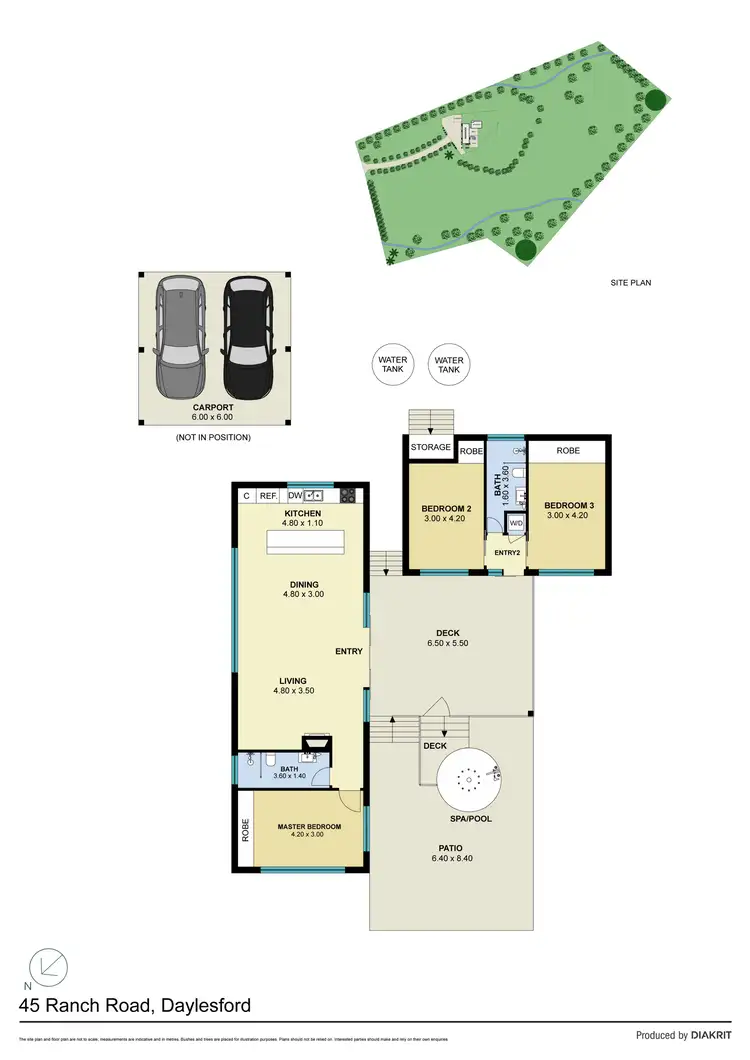Floorplan of Homely house listing, 45 Ranch Road, Daylesford VIC 3460