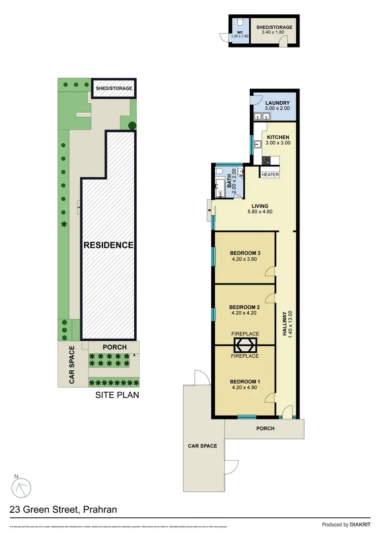 Floorplan of Homely house listing, 23 Green Street, Prahran VIC 3181