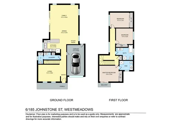 Floorplan of Homely townhouse listing, 6/185-195 Johnstone Street, Westmeadows VIC 3049