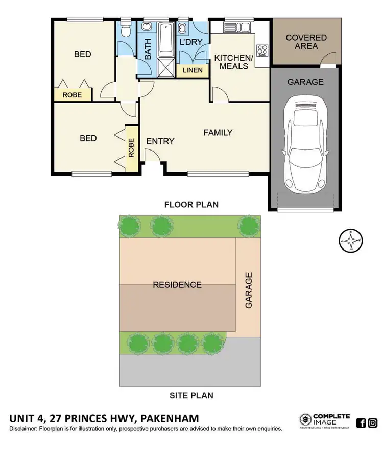 Floorplan of Homely unit listing, 4/27 Princes Highway, Pakenham VIC 3810
