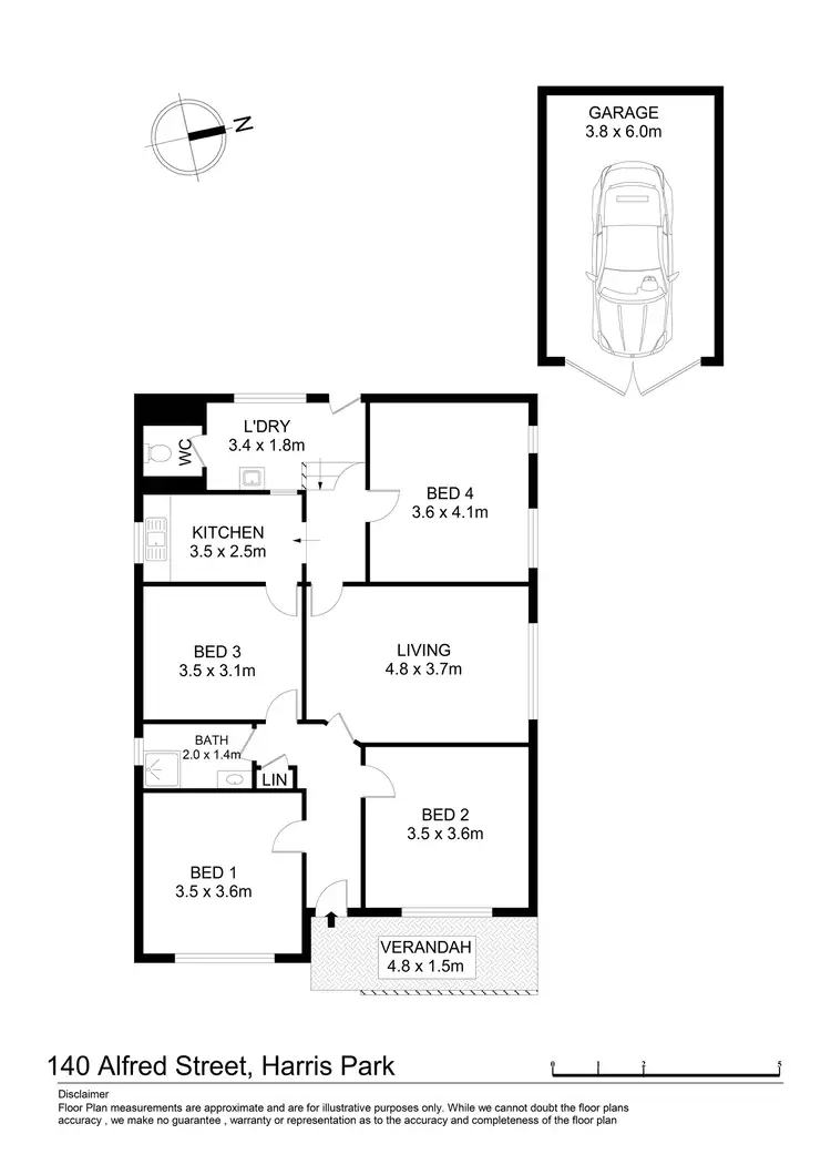 Floorplan of Homely house listing, 140 Alfred Street, Harris Park NSW 2150