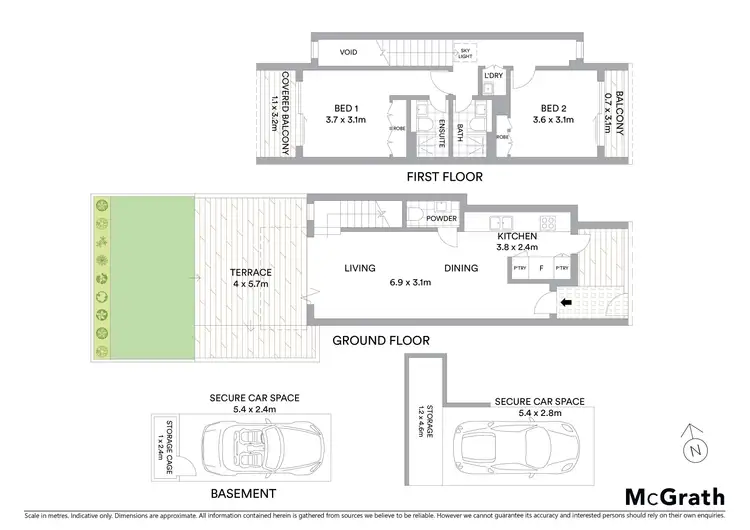 Floorplan of Homely townhouse listing, 13/112 Alfred Street, Sans Souci NSW 2219