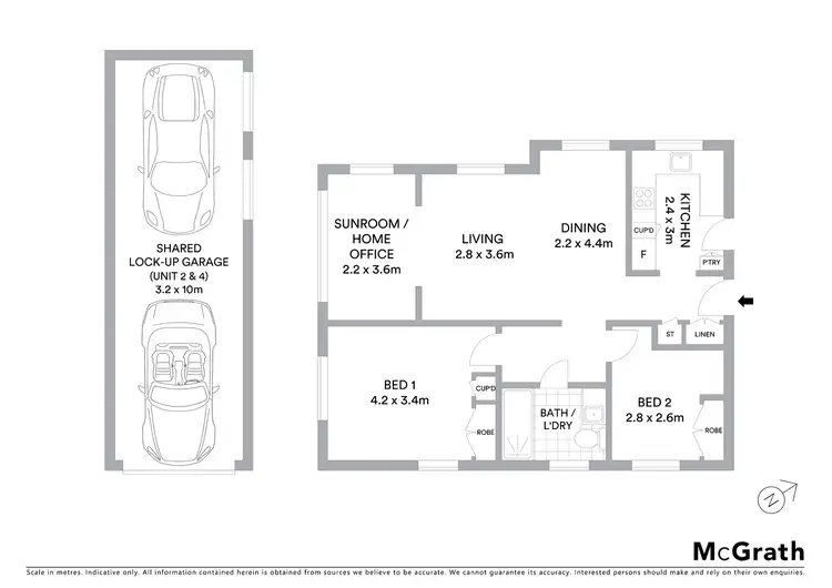 Floorplan of Homely apartment listing, 2/82 Darling Point Road, Darling Point NSW 2027