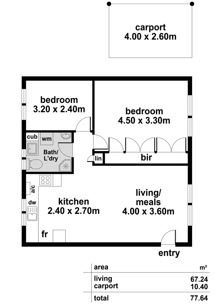 Floorplan of Homely unit listing, 4/23 Davenport Terrace, Hazelwood Park SA 5066
