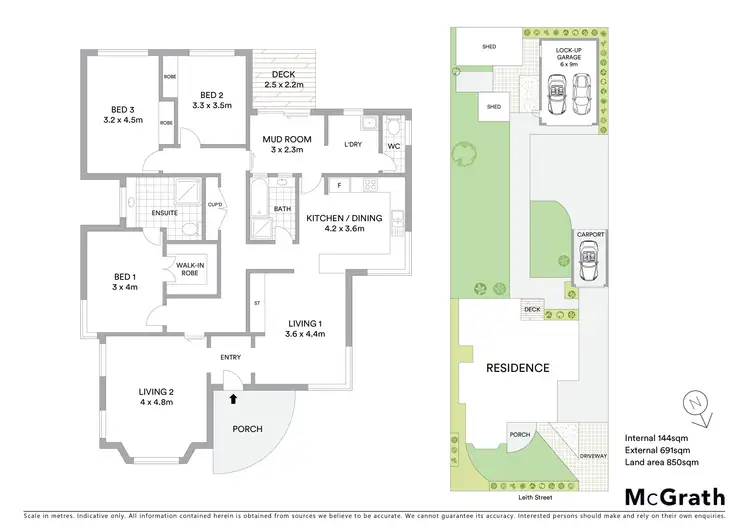 Floorplan of Homely house listing, 107 Leith Street, Redan VIC 3350