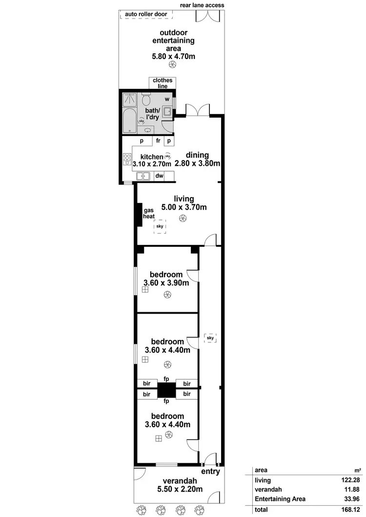Floorplan of Homely house listing, 21 Gordon Street, Glenelg SA 5045
