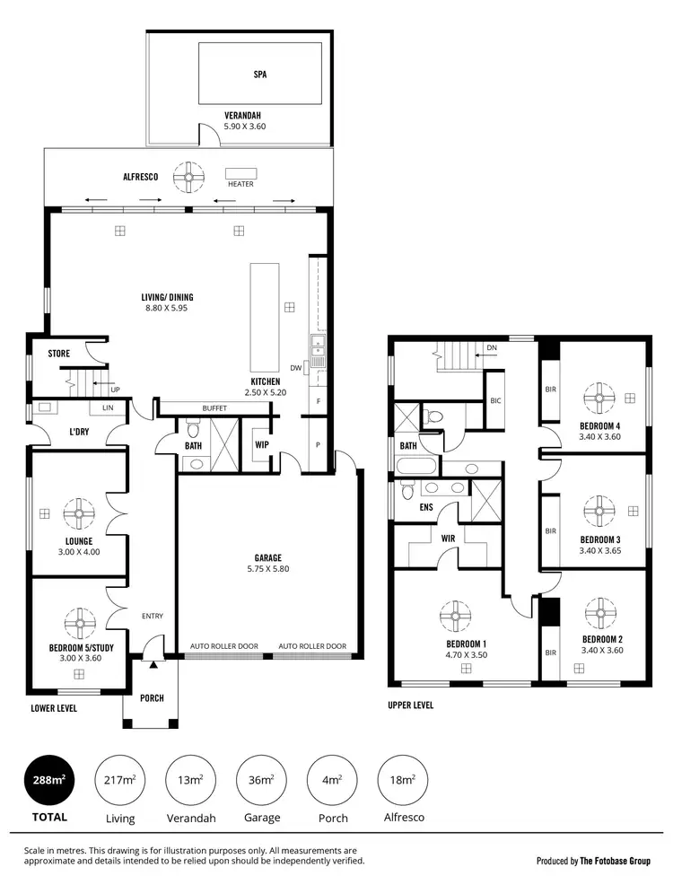 Floorplan of Homely house listing, 60 Leabrook Drive, Rostrevor SA 5073