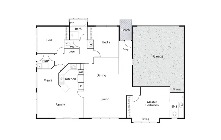 Floorplan of Homely townhouse listing, 8/58 De Little Circuit, Greenway ACT 2900