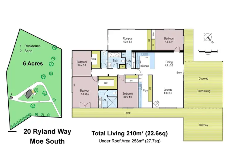 Floorplan of Homely house listing, 20 Ryland Way, Moe South VIC 3825