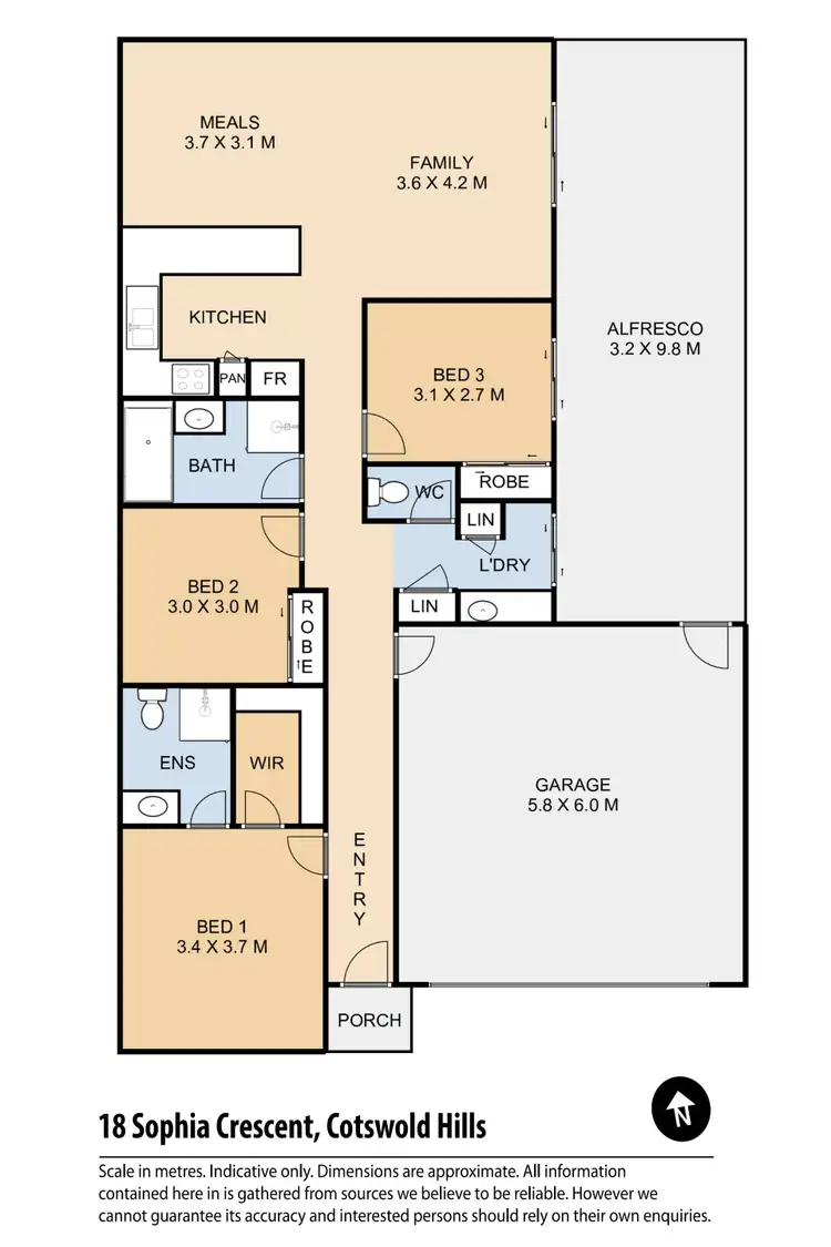 Floorplan of Homely house listing, 18 Sophia Crescent, Cotswold Hills QLD 4350
