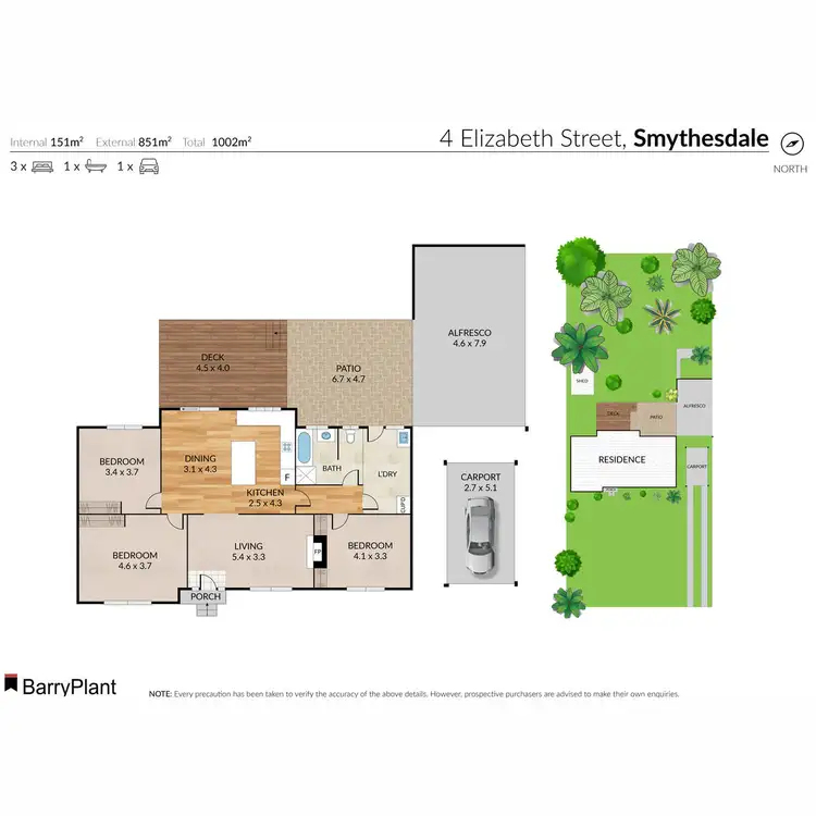 Floorplan of Homely house listing, 4 Elizabeth Street, Smythesdale VIC 3351