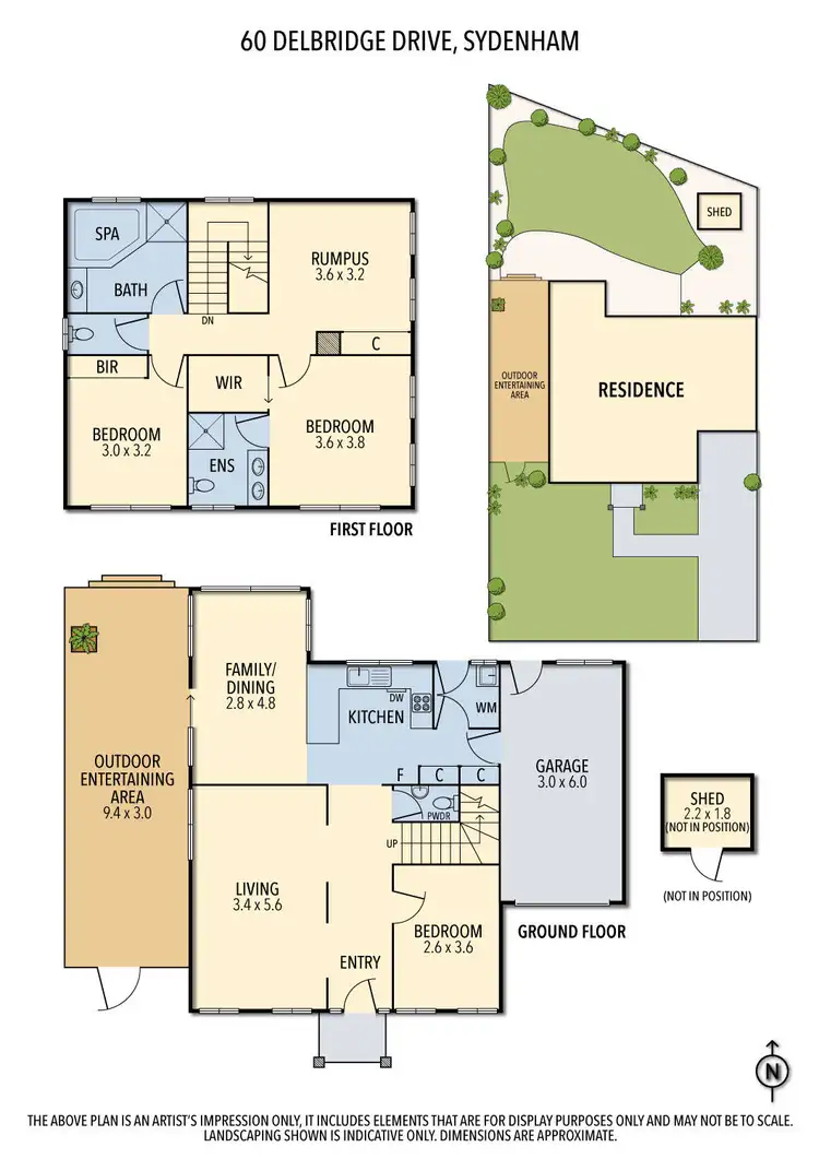 Floorplan of Homely unit listing, 60 Delbridge Drive, Sydenham VIC 3037