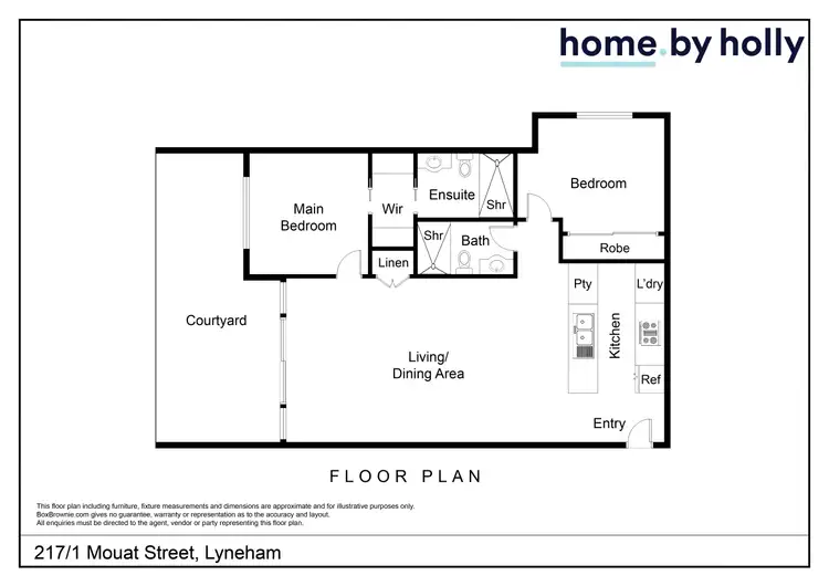 Floorplan of Homely apartment listing, 217/1 Mouat Street, Lyneham ACT 2602