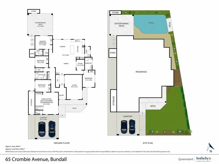 Floorplan of Homely house listing, 65 Crombie Avenue, Bundall QLD 4217