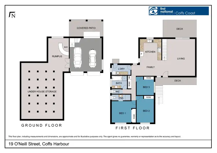 Floorplan of Homely house listing, 19 O'Neill Street, Coffs Harbour NSW 2450
