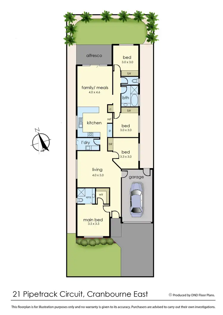Floorplan of Homely house listing, 21 Pipetrack Circuit, Cranbourne East VIC 3977