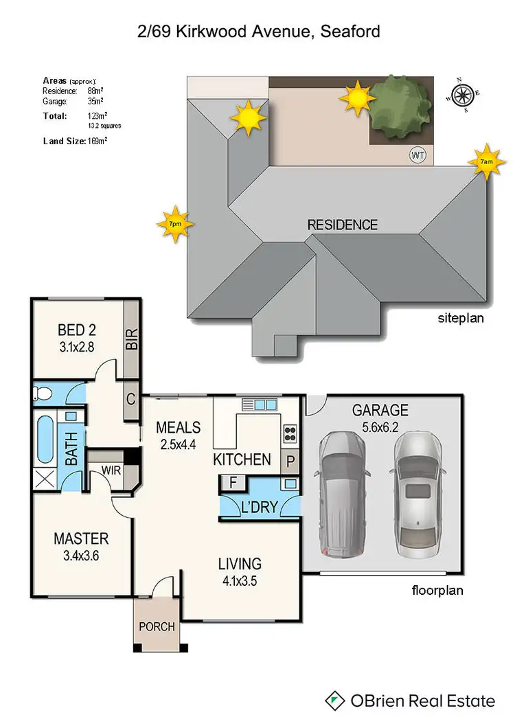 Floorplan of Homely unit listing, 2/69 Kirkwood Avenue, Seaford VIC 3198