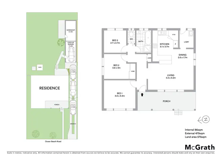 Floorplan of Homely house listing, 256 Ocean Beach Road, Umina Beach NSW 2257