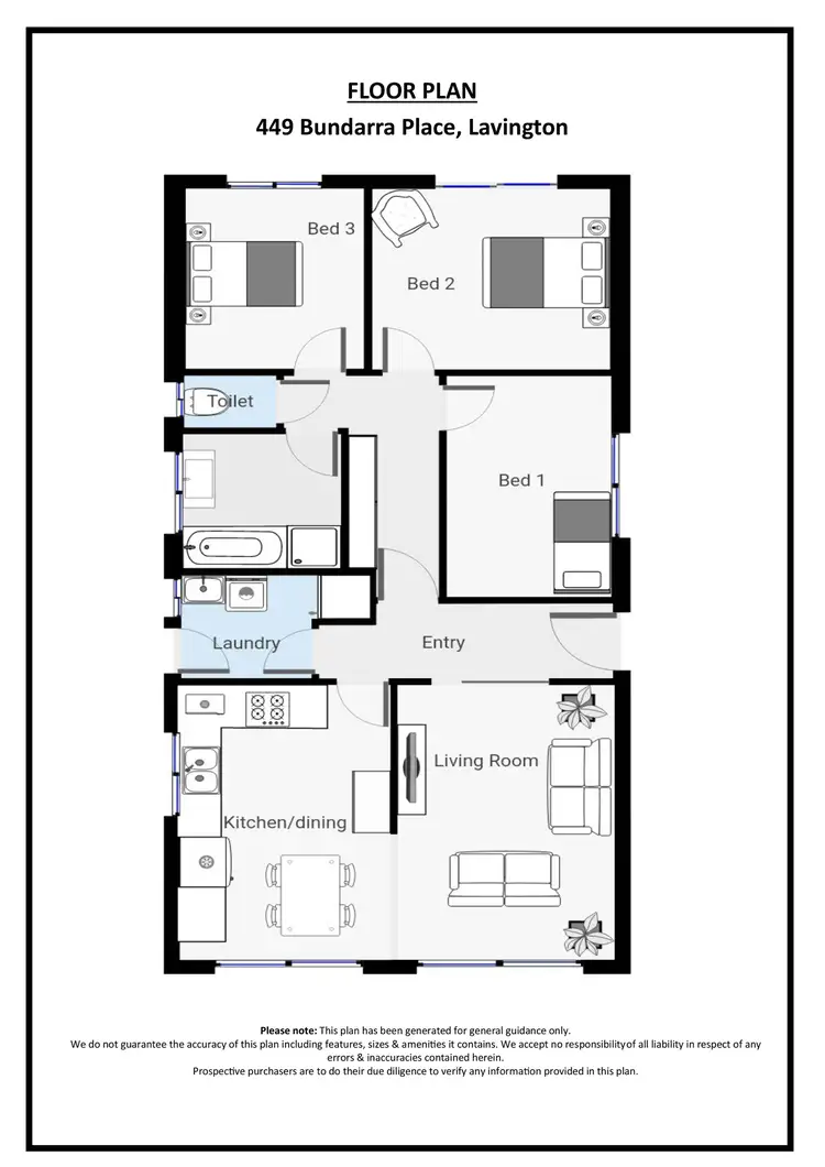 Floorplan of Homely house listing, 449 Bundarra Place, Lavington NSW 2641