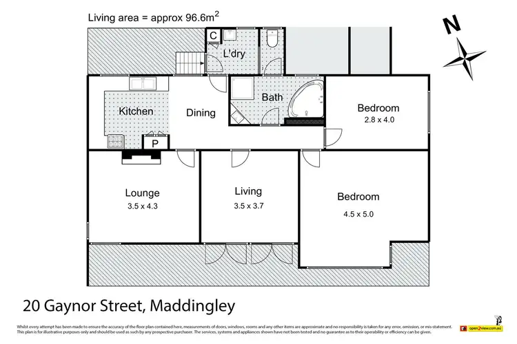 Floorplan of Homely house listing, 20 Gaynor Street, Maddingley VIC 3340