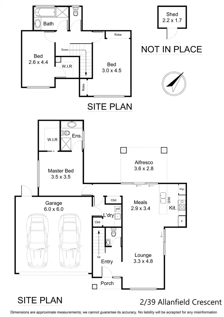 Floorplan of Homely townhouse listing, 2/39 Allanfield Crescent, Boronia VIC 3155