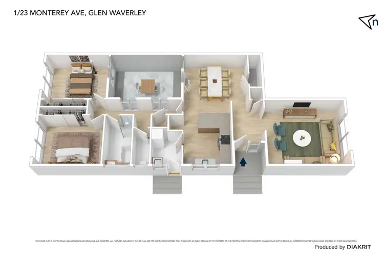 Floorplan of Homely unit listing, 1/23 Monterey Avenue, Glen Waverley VIC 3150