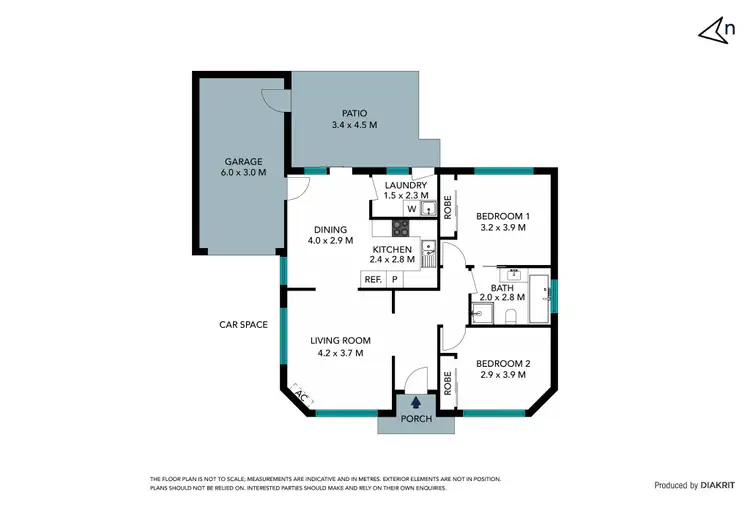 Floorplan of Homely unit listing, 2/3 Newton Street, Thomastown VIC 3074